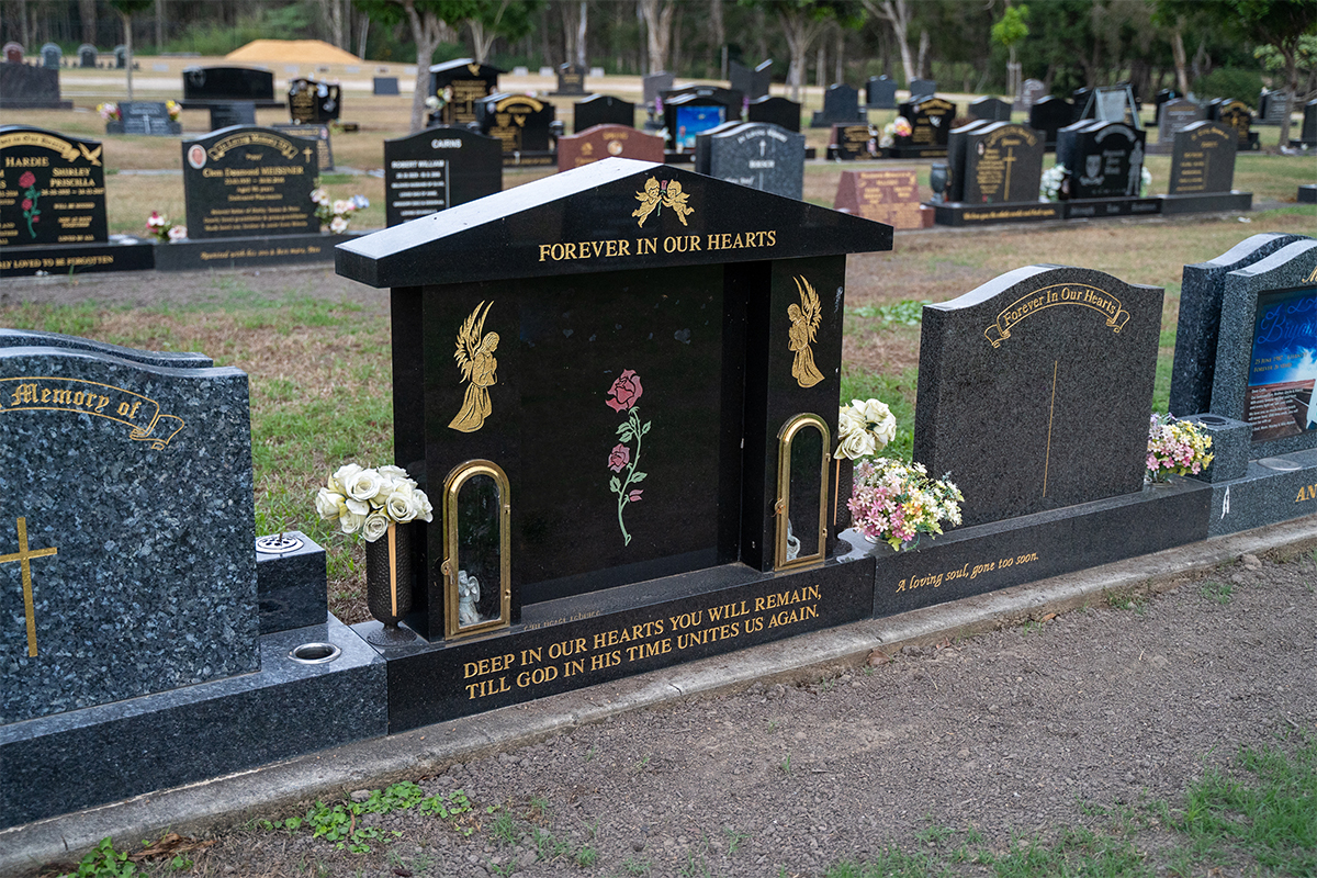 Lawn Beam Cemetery Chapel Headstone