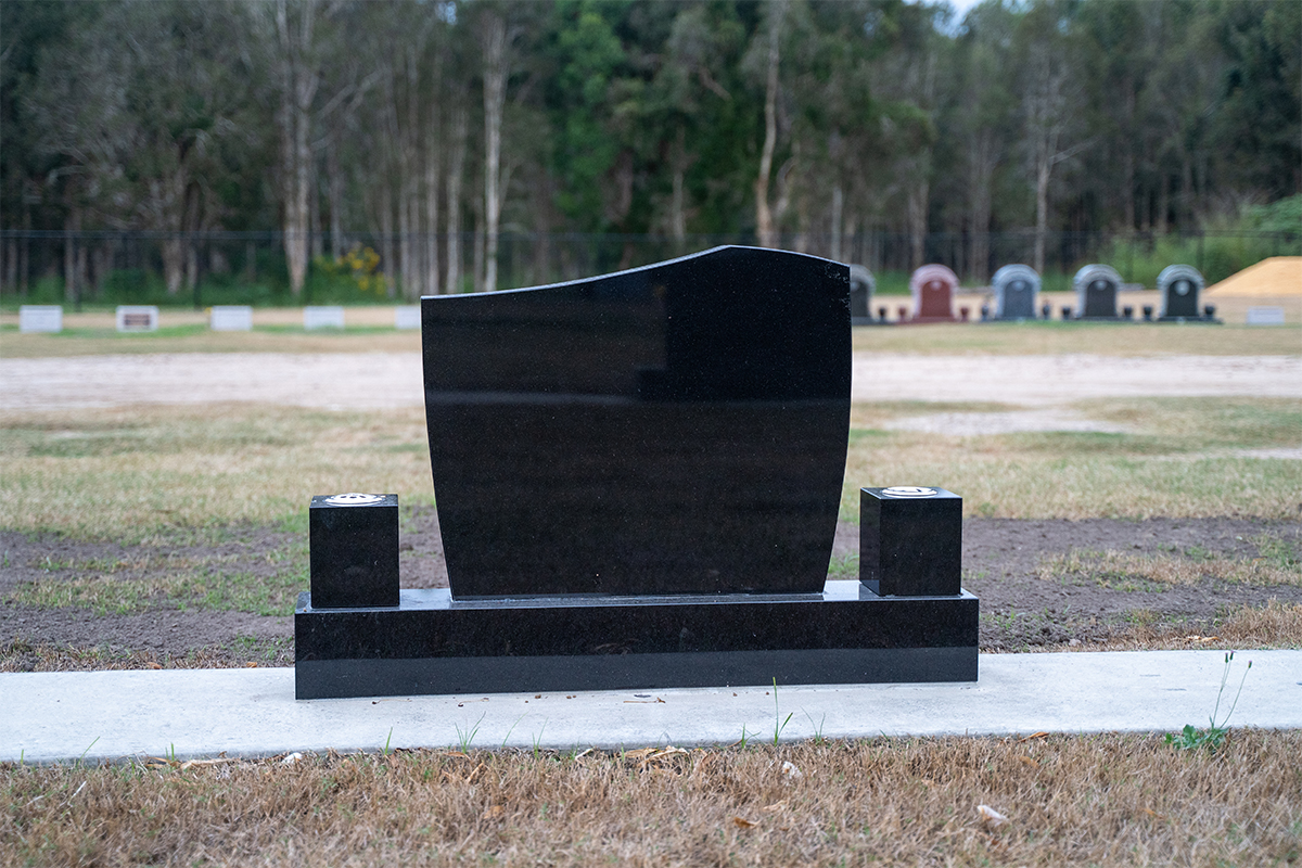 Lawn Beam Cemetery Modern Headstone