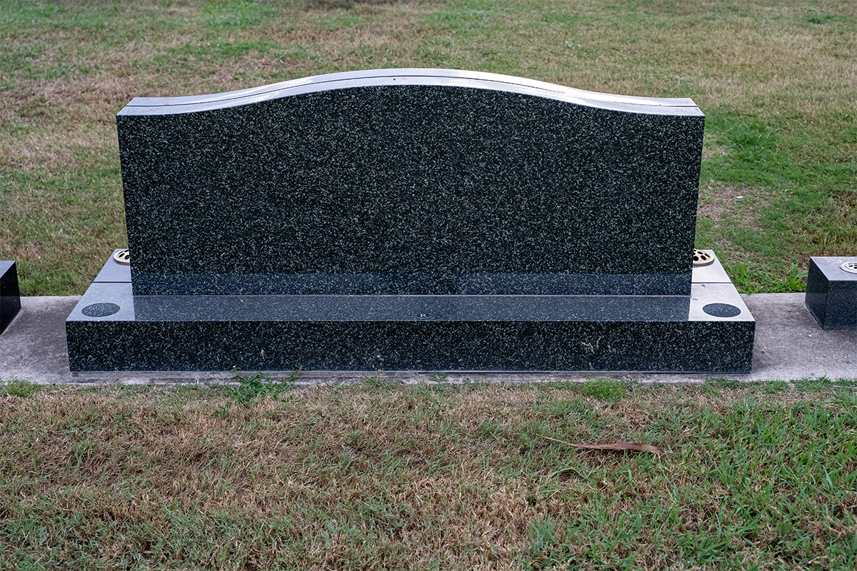 Lawn Beam Cemetery Double Headstone