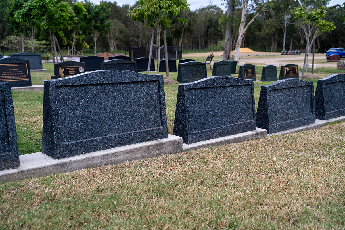 Headstone with 34" Plaque