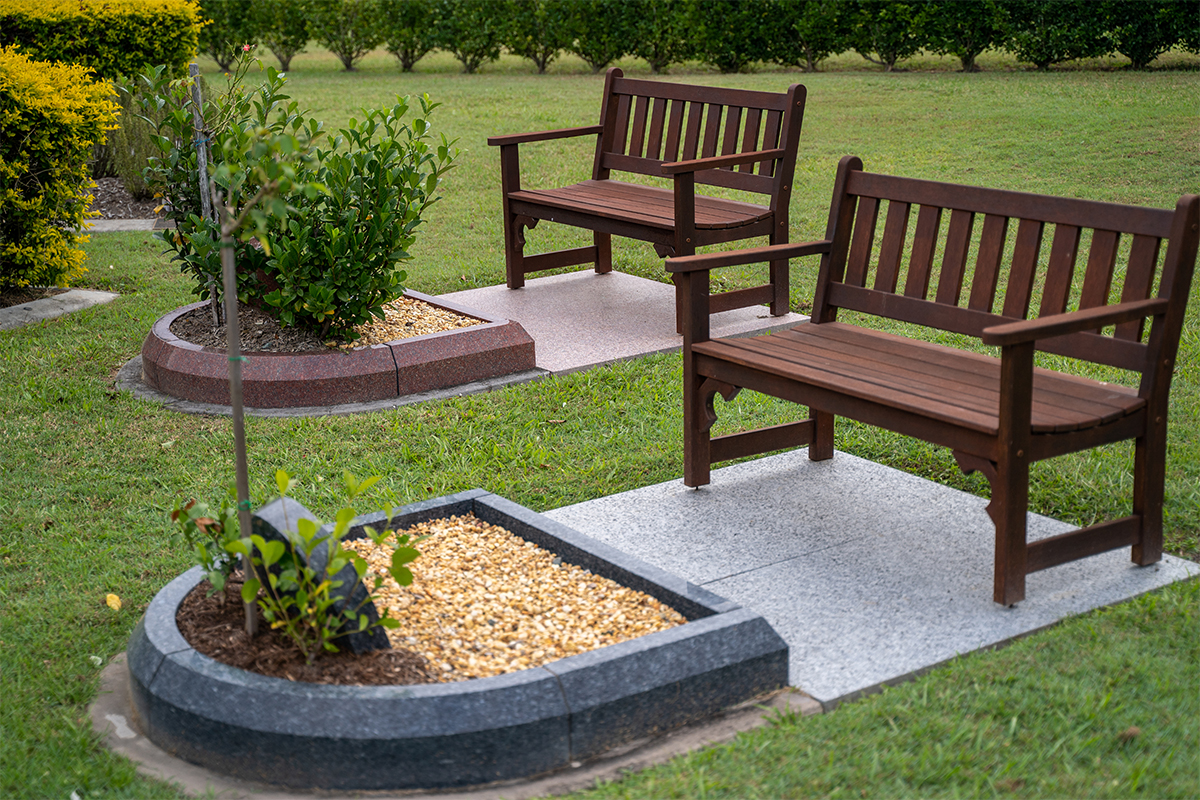 Great Southern Memorial Park Granite Seat